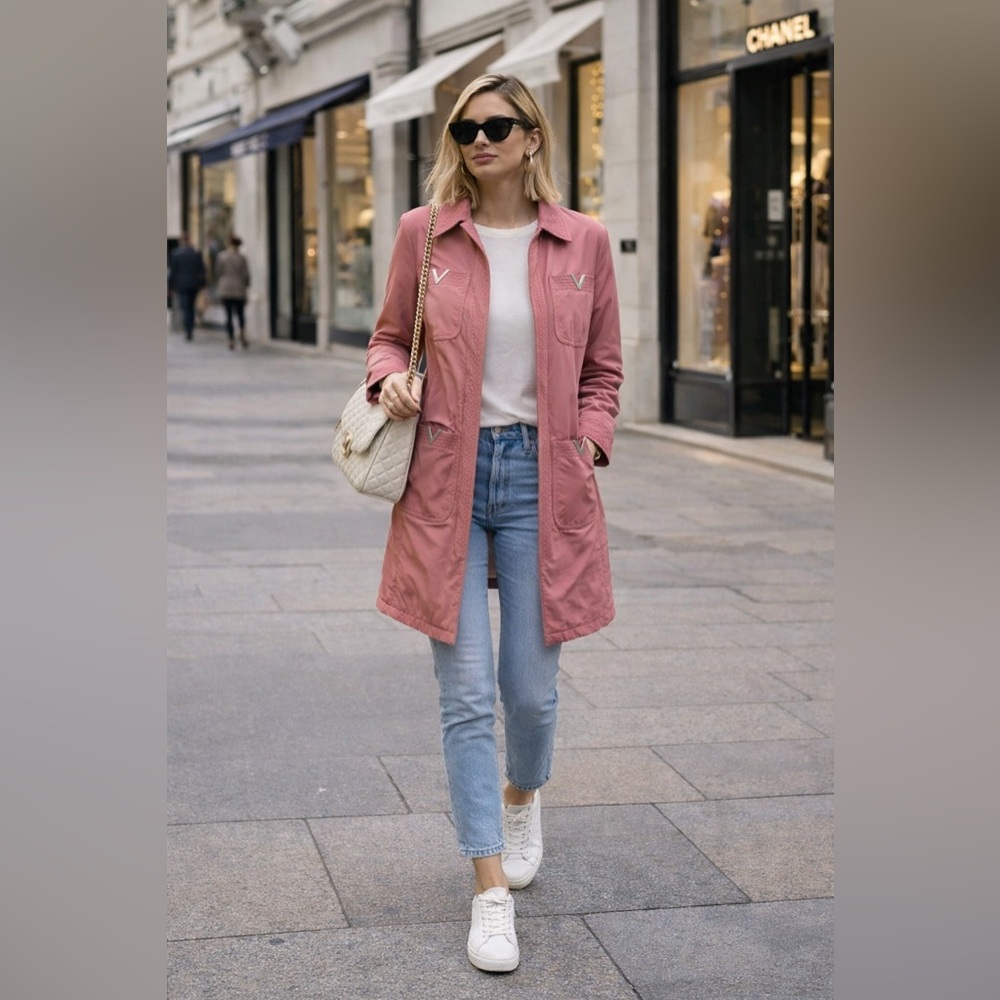 RED Valentino Pink Trench Coat